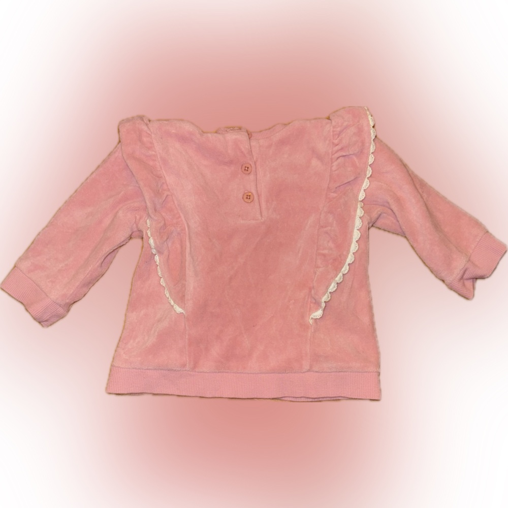 Little Me Pink Ruffle Top - Picture 2 of 2